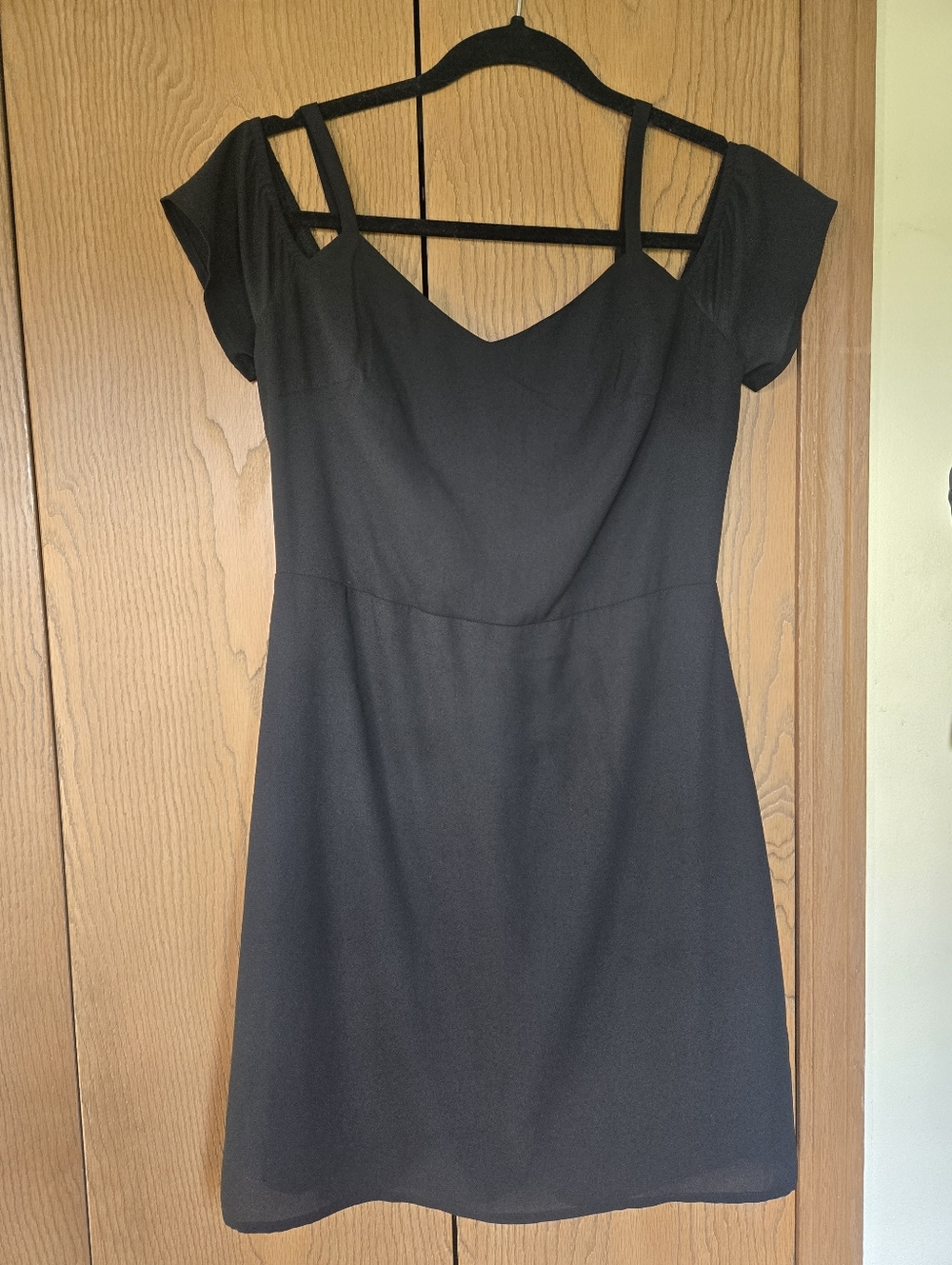 Express Black Cold-Shoulder Dress